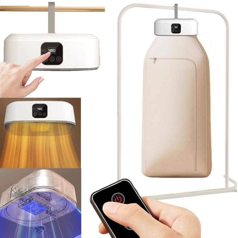 SmartPursue™ Portable Clothes Dryer for Apartments Cloth Dryer White Smoke WHITE / US,WHITE / EU
