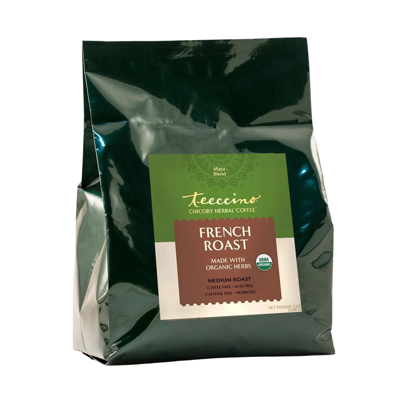 Teeccino French Roast Chicory Herbal Coffee Herbal Coffee Black 500g ground