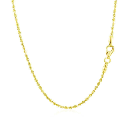 Bids.com 10k Yellow Gold Solid Diamond Cut Rope Chain 1.5mm Necklaces White Smoke 16 / Yellow Gold,18 / Yellow Gold,20 / Yellow Gold,22 / Yellow Gold,24 / Yellow Gold,30 / Yellow Gold,One / Yellow Gold