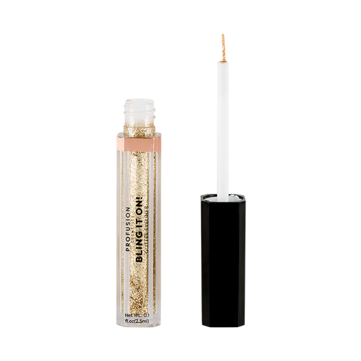 Profusion Cosmetics Bling it On Glitter Eyeliner Black Gold Rush