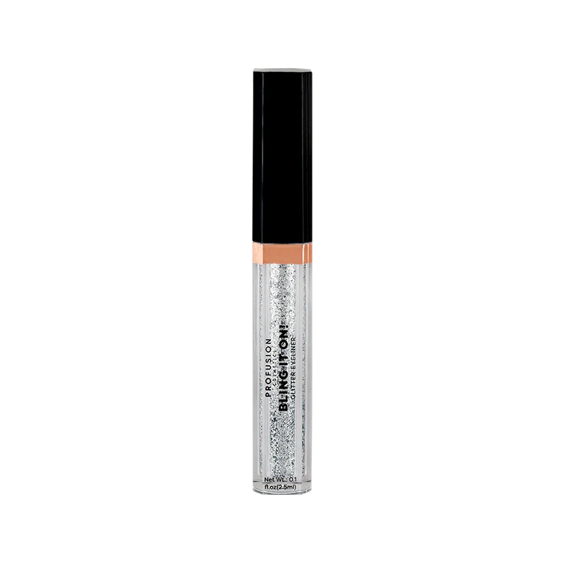Profusion Cosmetics Bling it On Glitter Eyeliner Black Gold Rush,Crystal Diamond,Precious Opal,Pink Rhodonite,Noble Amethyst,Wise Sapphire