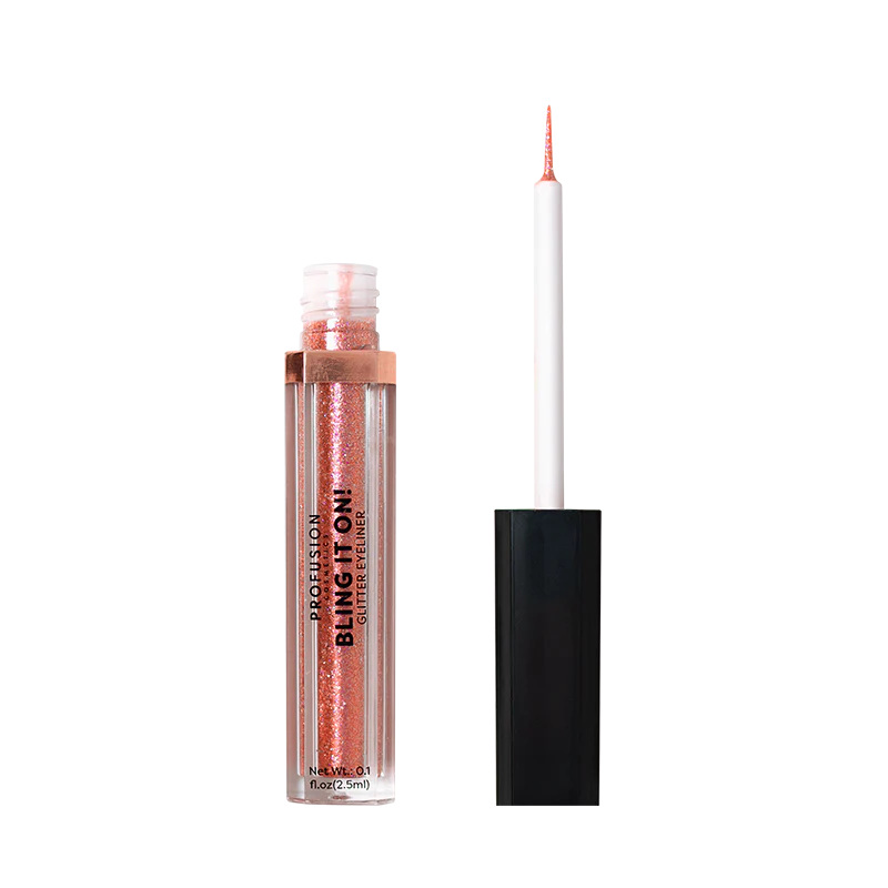 Profusion Cosmetics Bling it On Glitter Eyeliner Black Pink Rhodonite