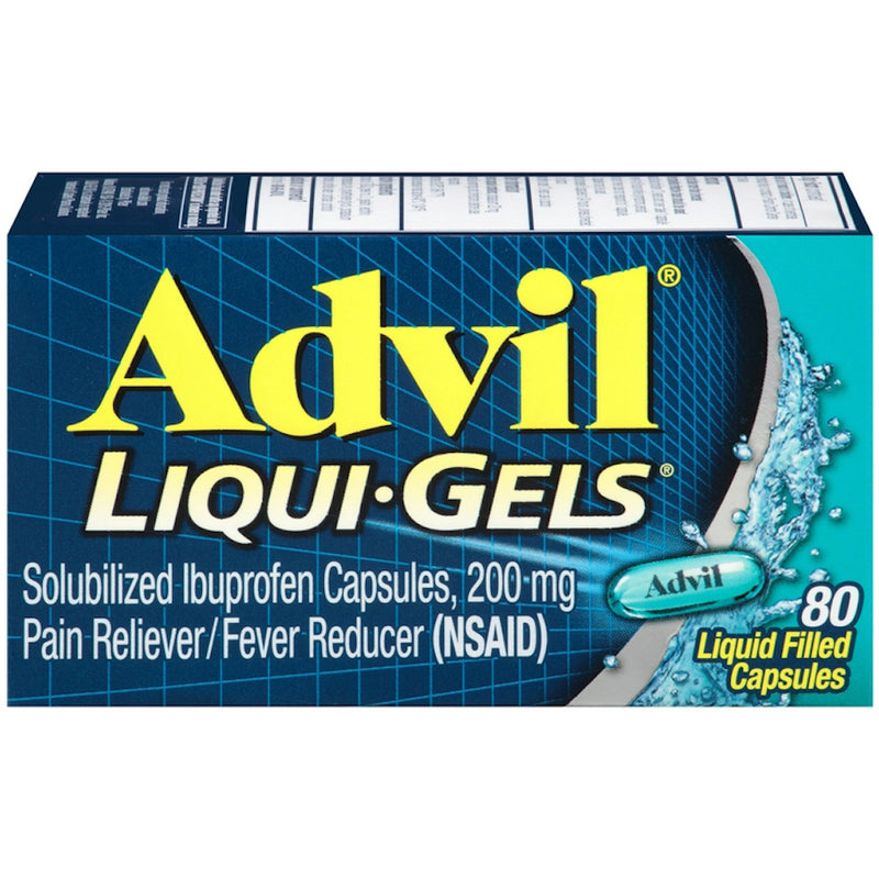 Advil Advil Liqui-Gels Pain Reliever/Fever Reducer Liquid Filled Capsules - Ibuprofen (NSAID) Health & Beauty Midnight Blue