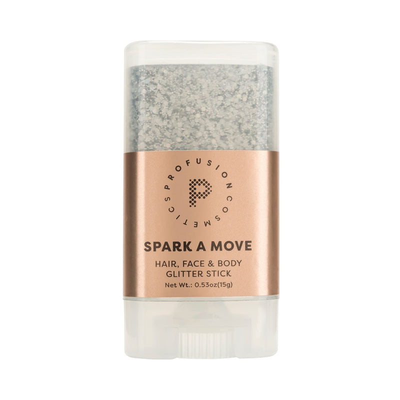 Profusion Cosmetics Spark-A-Move Face & Body Glitter Stick Gray Moonwalk
