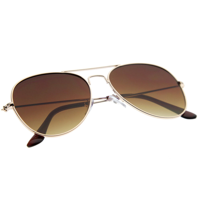 zeroUV Modern Flat Front Wire Metal Aviator Sunglasses A182 Sunglasses White Smoke Gold Amber,Gold Green,Gunmetal Lavender,Silver Smoke,Silver Lavender