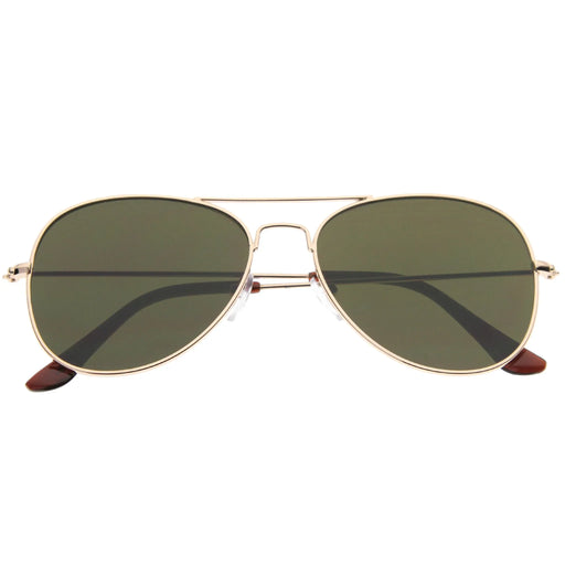 zeroUV Modern Flat Front Wire Metal Aviator Sunglasses A182 Sunglasses White Smoke Gold Amber,Gold Green,Gunmetal Lavender,Silver Smoke,Silver Lavender