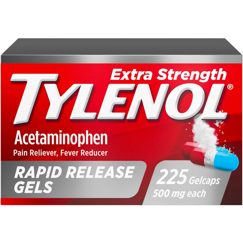 Tylenol Tylenol 500 Mg Extra Strength Rapid Release Gels Acetaminophen 225Gelcaps Health & Beauty Firebrick