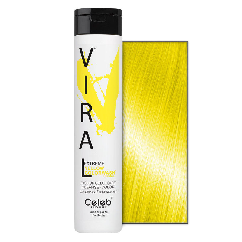 Celeb Luxury Celeb Luxury Viral Extreme Yellow Colorwash 8.25 Oz Shampoo White Smoke