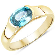 Bids.com 2.00 Carat Genuine Blue Zircon .925 Sterling Silver Ring Rings White Smoke size 5.00,size 6.00,size 7.00,size 8.00,size 9.00