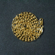 Bids.com 3.2mm 14k Yellow Gold Oval Rolo Chain Necklaces Dark Slate Gray 18 / Yellow Gold