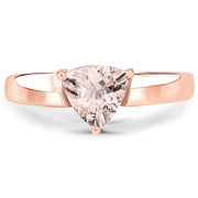 Bids.com 0.90 Carat Genuine Morganite .925 Sterling Silver Ring Rings White Smoke size 5.00,size 6.00,size 7.00,size 8.00,size 9.00