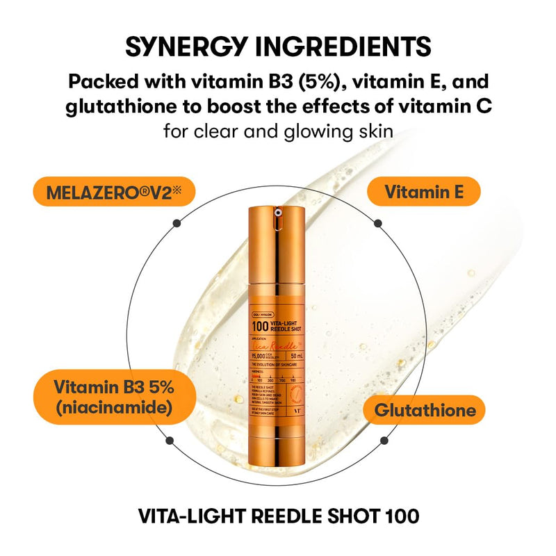 AsiaBeautyMall VT Vita-Light Reedle Shot 100 Serum White Smoke