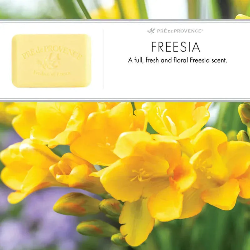 Pre De Provence Pre De Provence Freesia Shea Butter Enriched Vegetable Soap 150g Bar Soap Goldenrod
