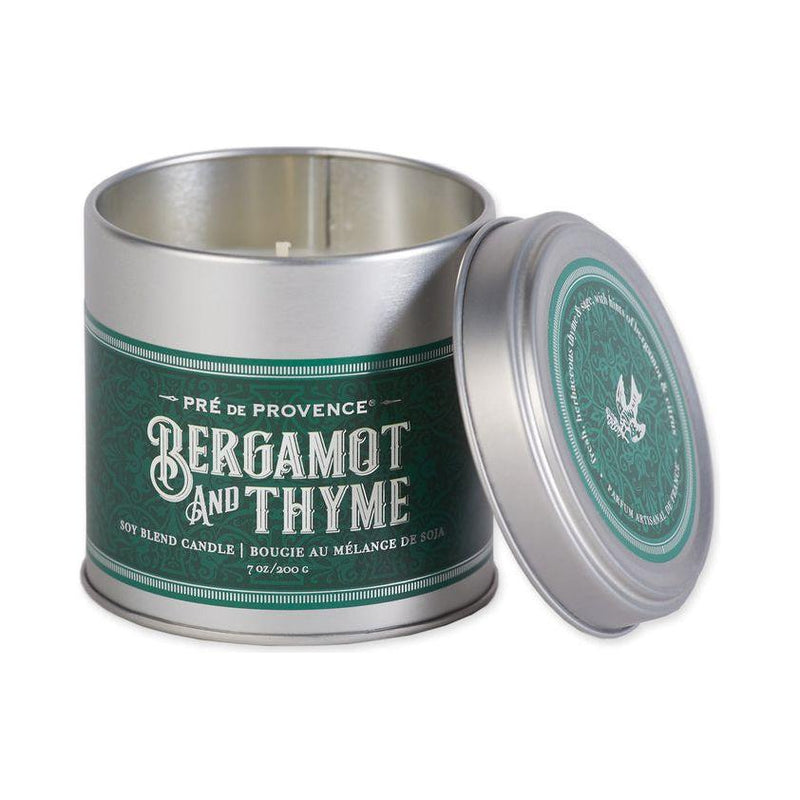 Pre De Provence Pre De Provence Bergamot & Thyme Soy Blend Candle 200g Soy Blend Candle Dark Gray