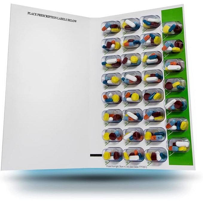 Omnicell Blister Medcard 30Ud EA 500 Stock Pillbox Lavender