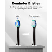 MySmile UC605 Elite Sonic Electric Toothbrush with 6 Brush Heads Electric Toothbrush Lavender Black