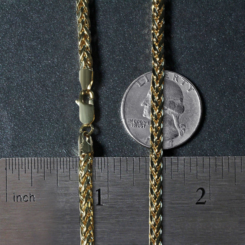 Bids.com 4.1mm 14k Yellow Gold Diamond Cut Round Franco Chain Necklaces Dark Slate Gray 20 / Yellow Gold,22 / Yellow Gold,24 / Yellow Gold