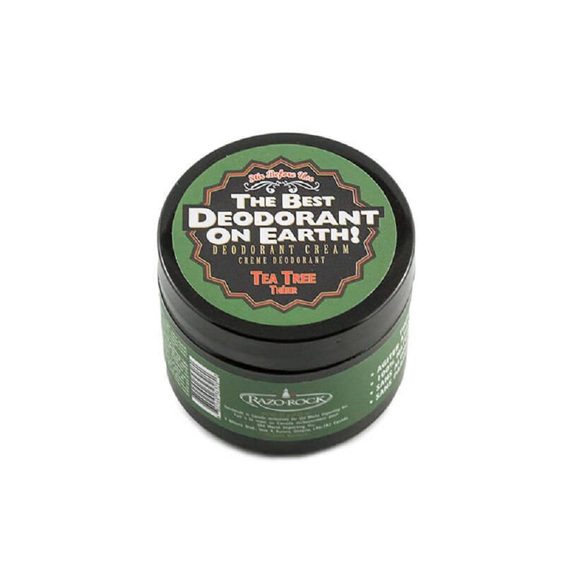 RazoRock RazoRock "The Best Deodorant on Earth!" - Deodorant Cream - Tea Tree 75g Deodorant Cream White Smoke