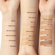 AsiaBeautyMall TIRTIR Mask Fit Red Cushion 21N Ivory Foundation Peach Puff Full Size (18g),Mini (4.5g)