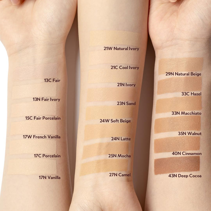 AsiaBeautyMall TIRTIR Mask Fit Red Cushion 23N Sand Foundation Peach Puff Full Size (18g),Mini (4.5g)