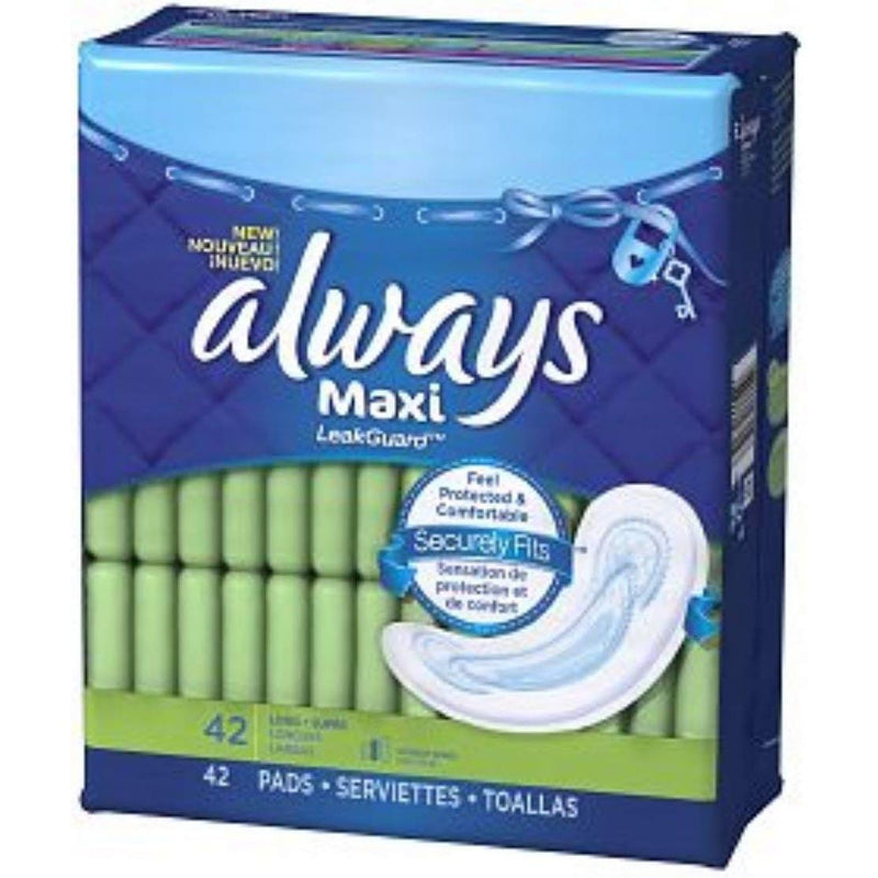 Always Always Maxi Long Pads Super - 42 Health Care White Smoke