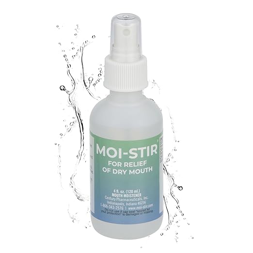 Century Pharmaceuticals Moi-Stir Mouth Moisturizer Sl 4Oz Medicine & Drugs White Smoke