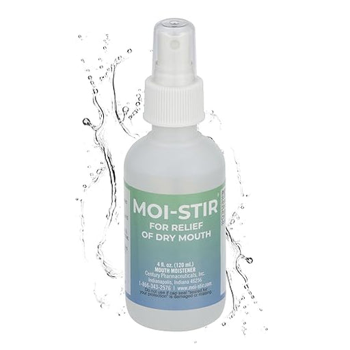 Century Pharmaceuticals Moi-Stir Mouth Moisturizer Sl 4Oz Medicine & Drugs White Smoke