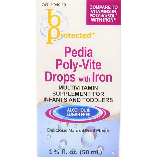 Poly-vite POLY-VITE MULTI VIT W/ IRON DR Vitamins & Supplements Misty Rose