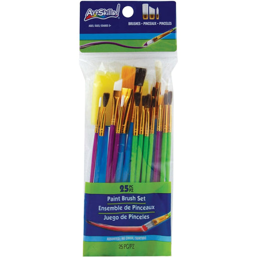 ArtSkills ArtSkills Paint Brush Set 25 Pieces (PA-1986) Accessories White Smoke