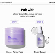 AsiaBeautyMall Frankly Closer Pore Tightening Toner Pads Toner Lotion White Smoke