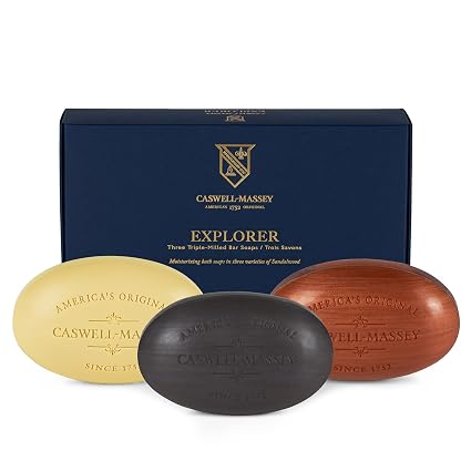 Caswell Massey Caswell-Massey Heritage Explorer Three Triple-Milled Bar Soaps Bar Soap White Smoke