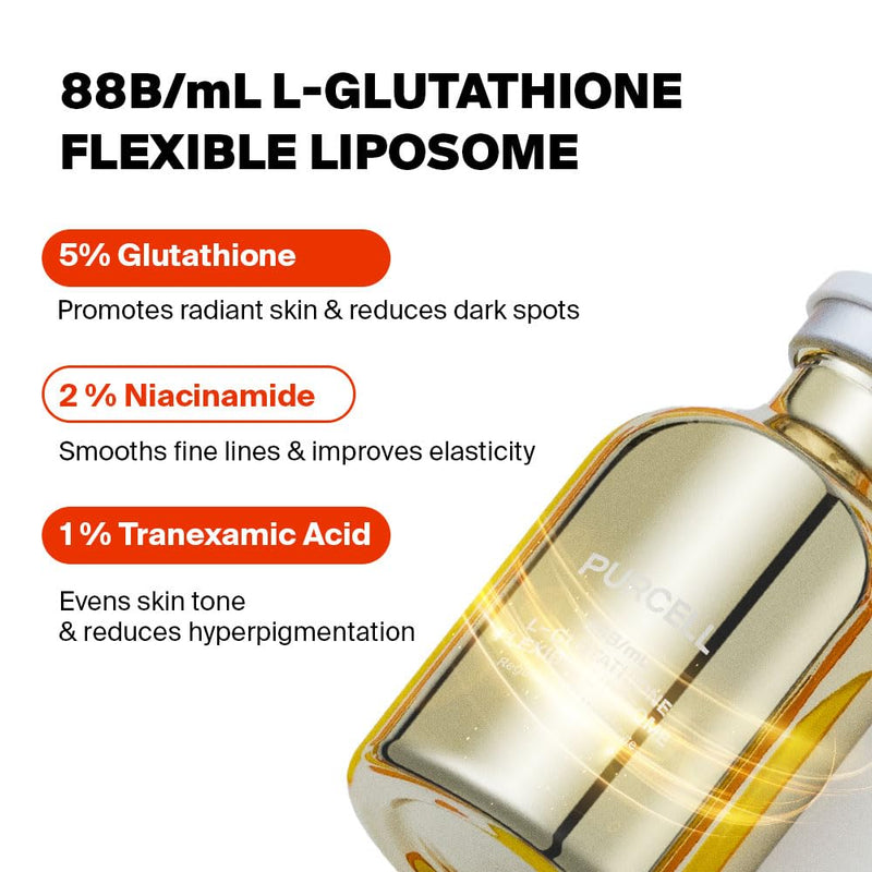 AsiaBeautyMall PURCELL 88B/mL L-Glutathione Flexible Liposome Serum White Smoke