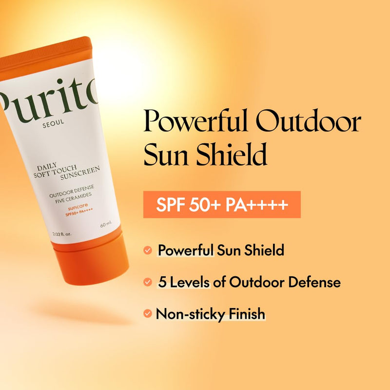 AsiaBeautyMall Purito SEOUL Daily Soft Touch Sunscreen Sunscreen Light Goldenrod