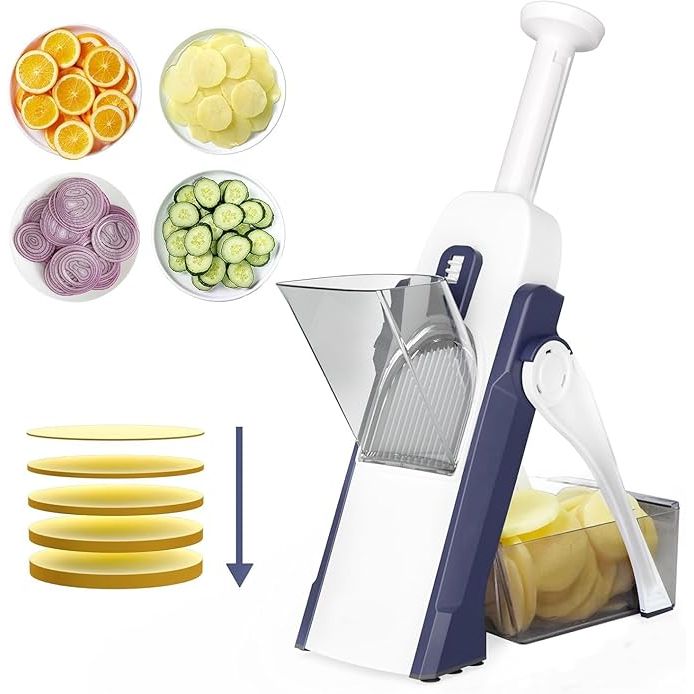 SmartPursue™ 15-in-1 Vegetable Chopper and Slicer Kitchen Slicers White Smoke As shown BLUE,As shown Gray,Grey,Red,Green,Peacock Blue