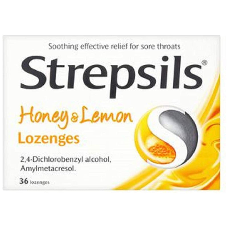 Strepsils Strepsils Honey & Lemon Lozenges (36 Lozenges) Lozenges White Smoke