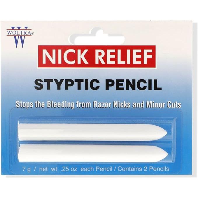 Woltra Woltra Nick Relief Styptic Pencil 2 Ea Styptic Pencil Steel Blue