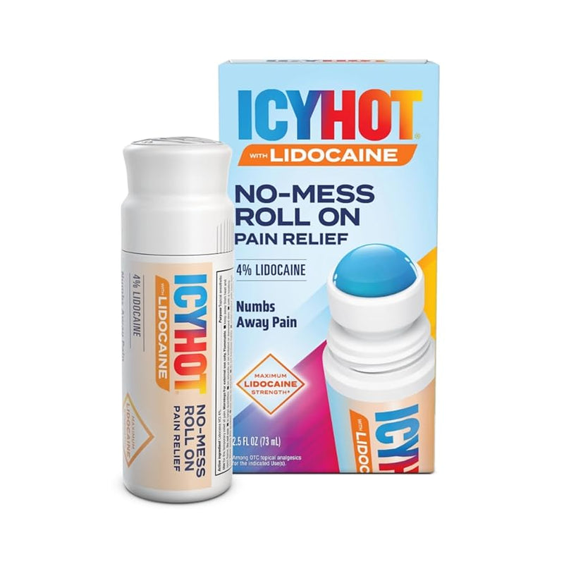 Aspercreme Icy Hot Aspercreme With Lidocaine No Mess Applicator 2.5 Ounce N/a Health Care White Smoke