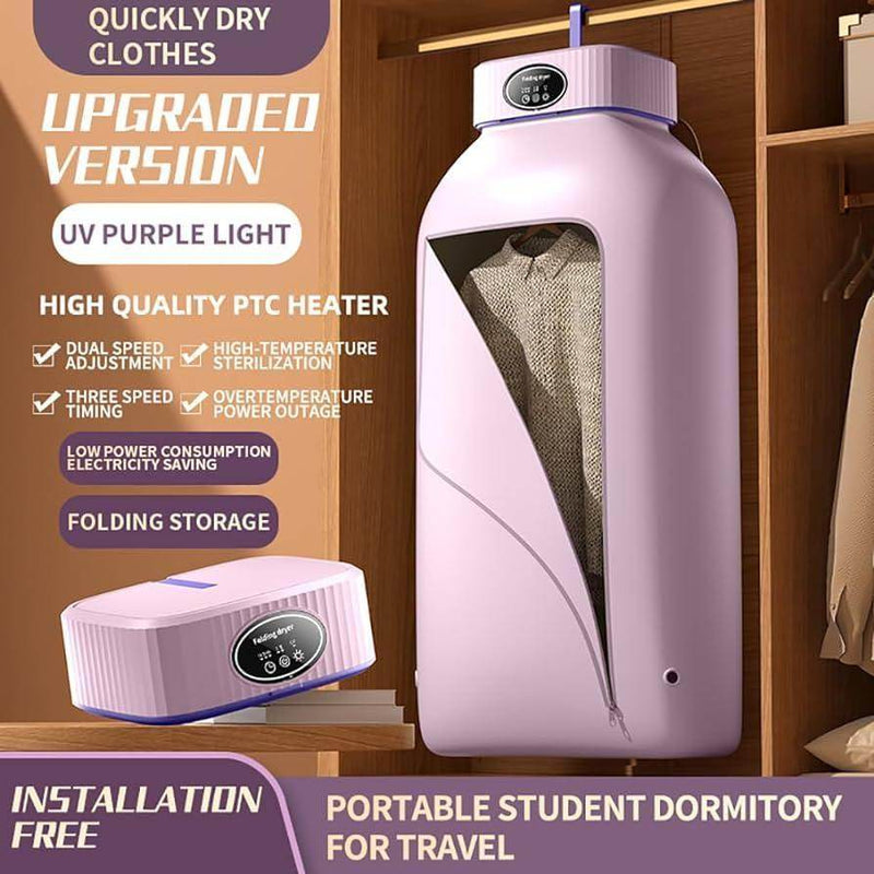 SmartPursue™ Portable Clothes Dryer for Apartments Cloth Dryer Dim Gray WHITE / US,WHITE / EU
