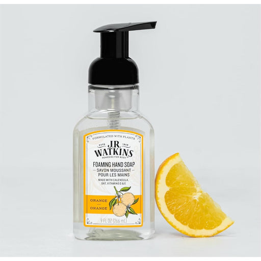 J.R. Watkins J.R. Watkins Orange Foaming Hand Soap 9 oz Foaming Hand Soap Light Gray