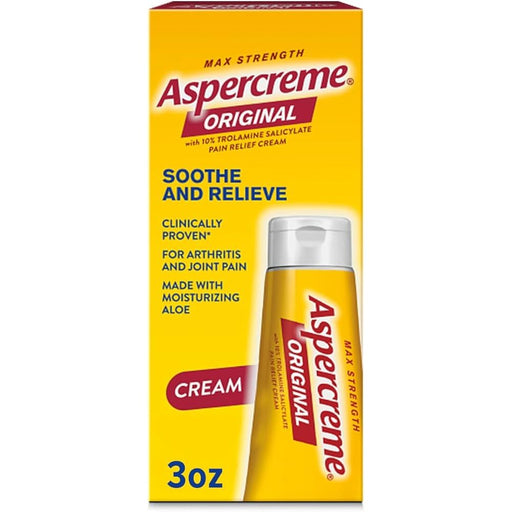 Aspercreme Aspercreme Original Maximum Strength Pain Relief Cream, 3 oz Tube Medicine & Drugs Gold