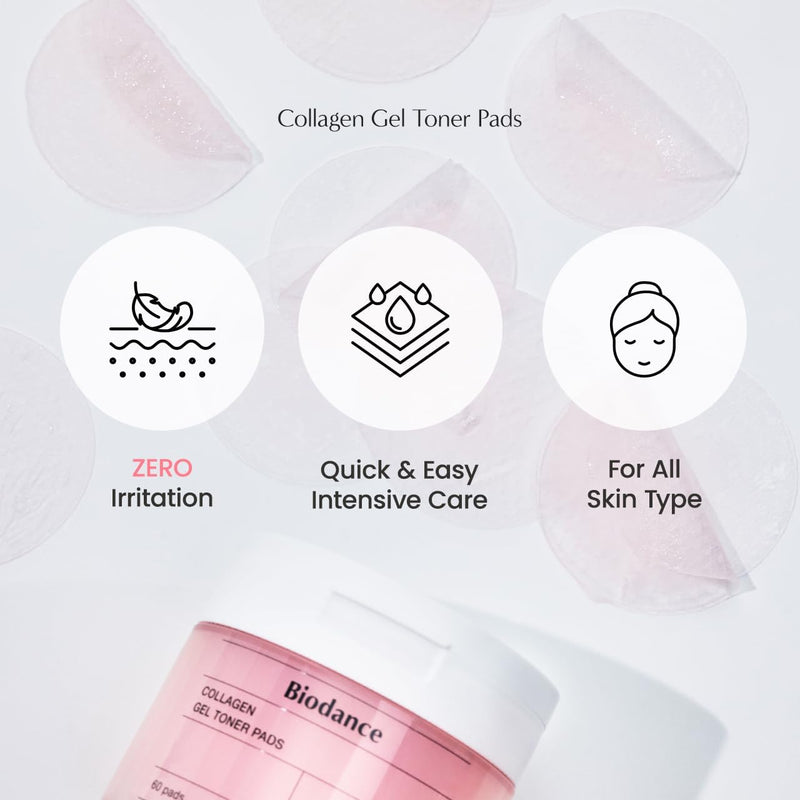 AsiaBeautyMall Biodance Collagen Gel Toner Pads Toner Lotion Lavender