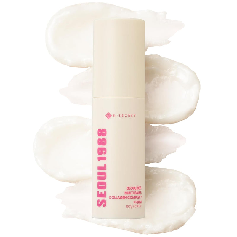 AsiaBeautyMall K-Secret Seoul 1988 Multi Balm: Collagen Complex 7 + Plum Moisturizer White Smoke