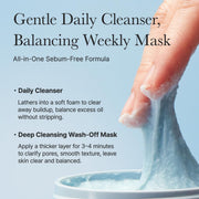 AsiaBeautyMall Arencia Fresh Blue Hyssop Rice Mochi Cleanser Face Cleanser Light Gray