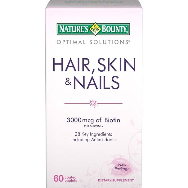 Nature's Bounty Natures Hair skin nails frml tb60 Vitamins & Supplements White Smoke
