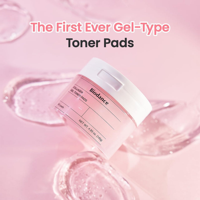 AsiaBeautyMall Biodance Collagen Gel Toner Pads Toner Lotion Misty Rose