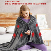 SmartPursue™ USB Electric Heated Throw Blanket Wearable Heated Blanket Light Gray