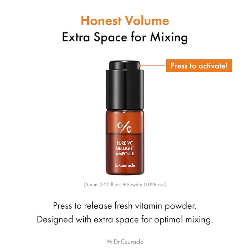 AsiaBeautyMall Dr. Ceuracle Pure VC Mellight Ampoule Set Serum White Smoke