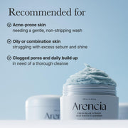 AsiaBeautyMall Arencia Fresh Blue Hyssop Rice Mochi Cleanser Face Cleanser Light Steel Blue
