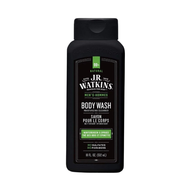 J.R. Watkins J.R. Watkins Men's Wintergreen & Spruce Body Wash 18 oz Body Wash Black