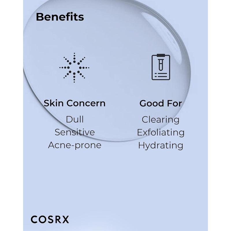 AsiaBeautyMall Cosrx AHA/BHA Clarifying Treatment Toner Toner Lotion Powder Blue